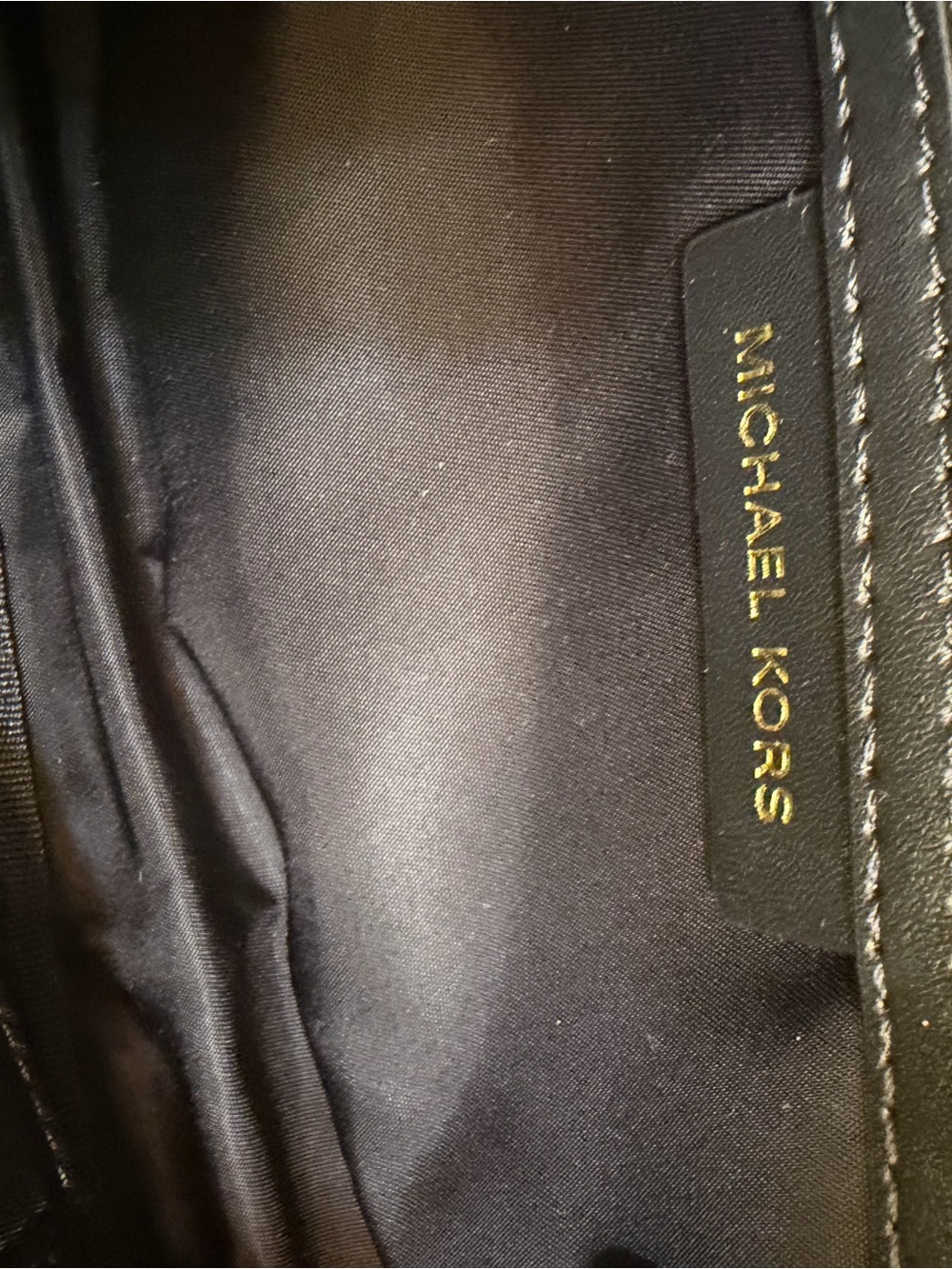Michael Kors Black Nylon Belt Bag with Gold Hardware - Picture 2 of 6